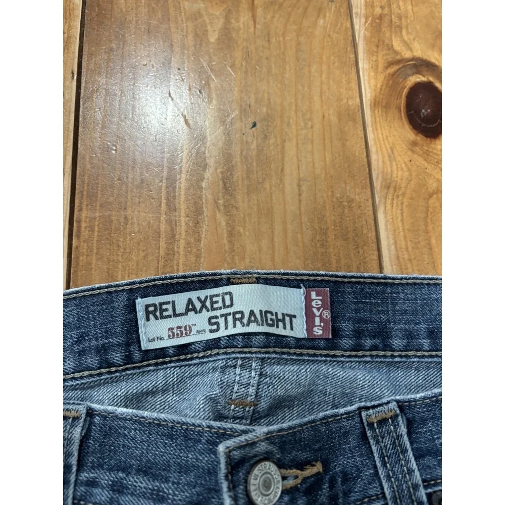 Levi's 559 Men's Relaxed Straight Jeans W30 L32 Blue Denim Mid-Rise